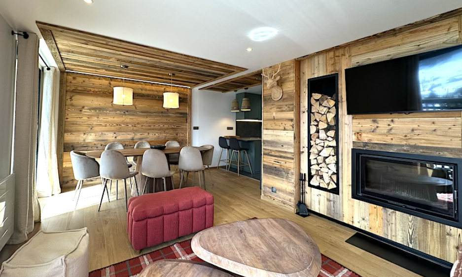 appartement confortable SERRE CHEVALIER séjour plein sud appartement de luxe serre chevalier