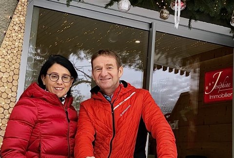 Joséphine et Daniel LORIDON Serre Chevalier 